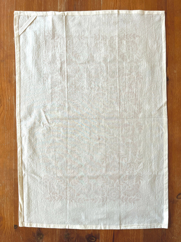 Red Clay Floral Tea Towel