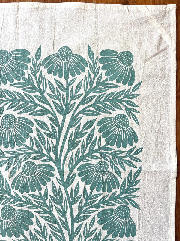 Echinacea Tea Towel