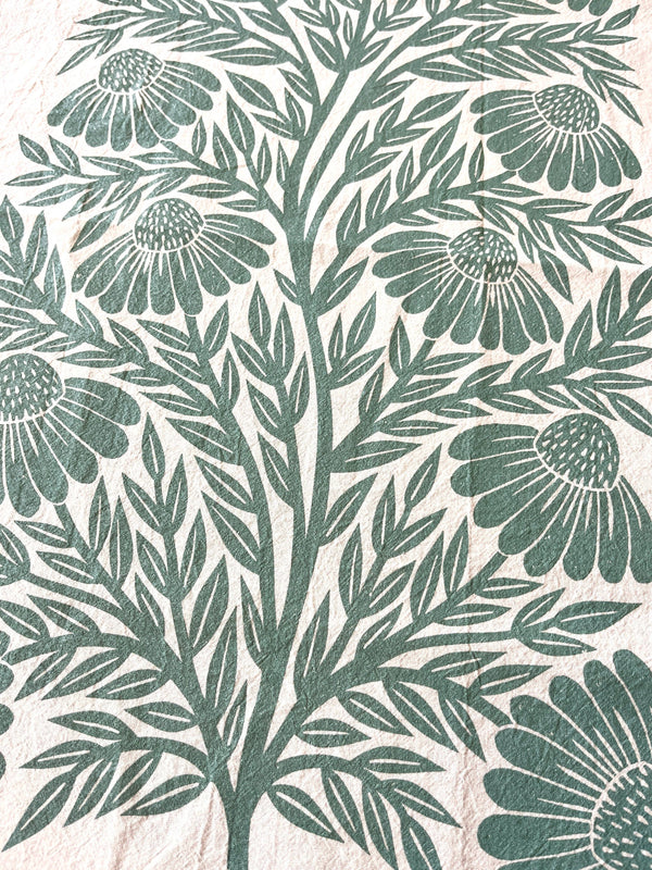 Echinacea Tea Towel