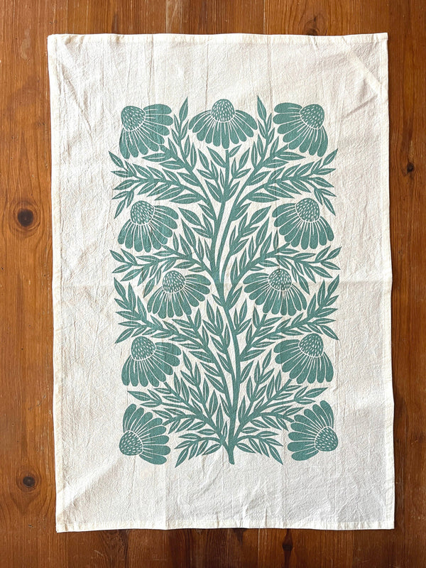 Echinacea Tea Towel