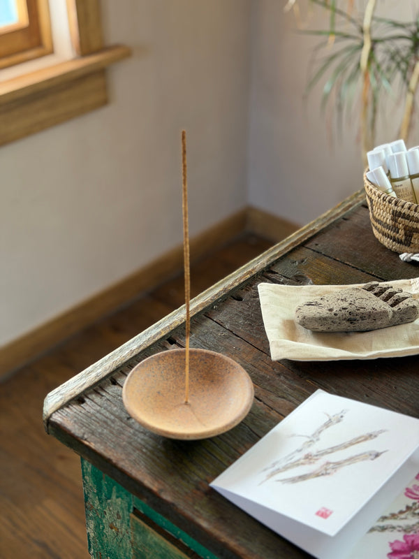 Stoneware Desert Incense Dish