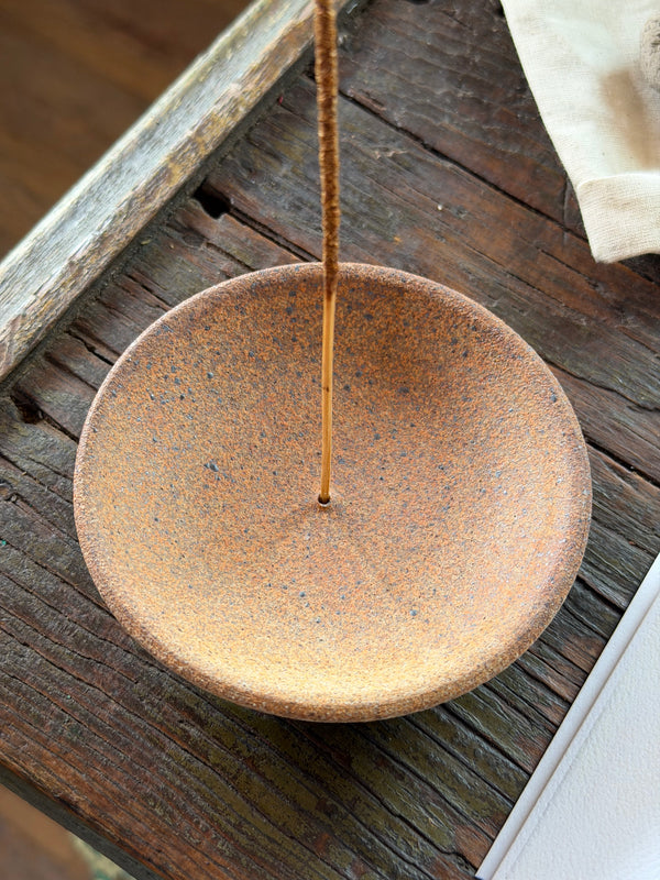 Stoneware Incense Dish + Desert Piñon Incense