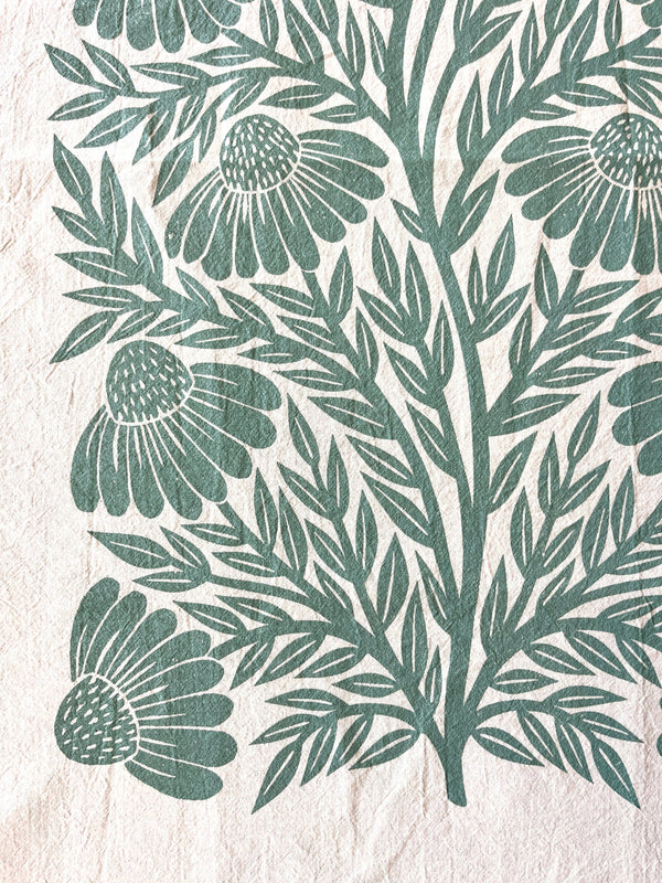 Echinacea Tea Towel