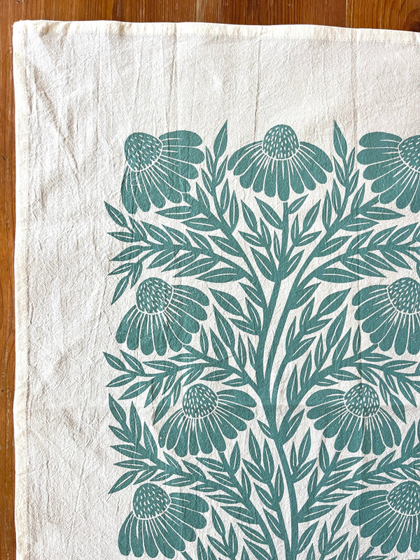 Echinacea Tea Towel