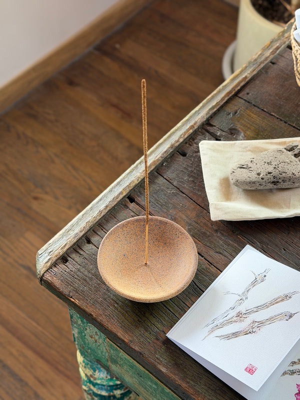 Stoneware Desert Incense Dish